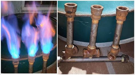 diy gas burner for pizza oven